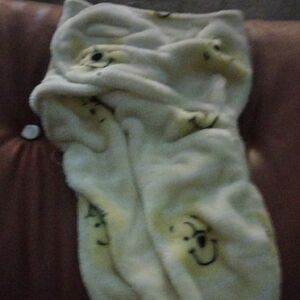 Winnie The Pooh Fleece Swaddle Blanket – Soft & Cozy, Gently Used